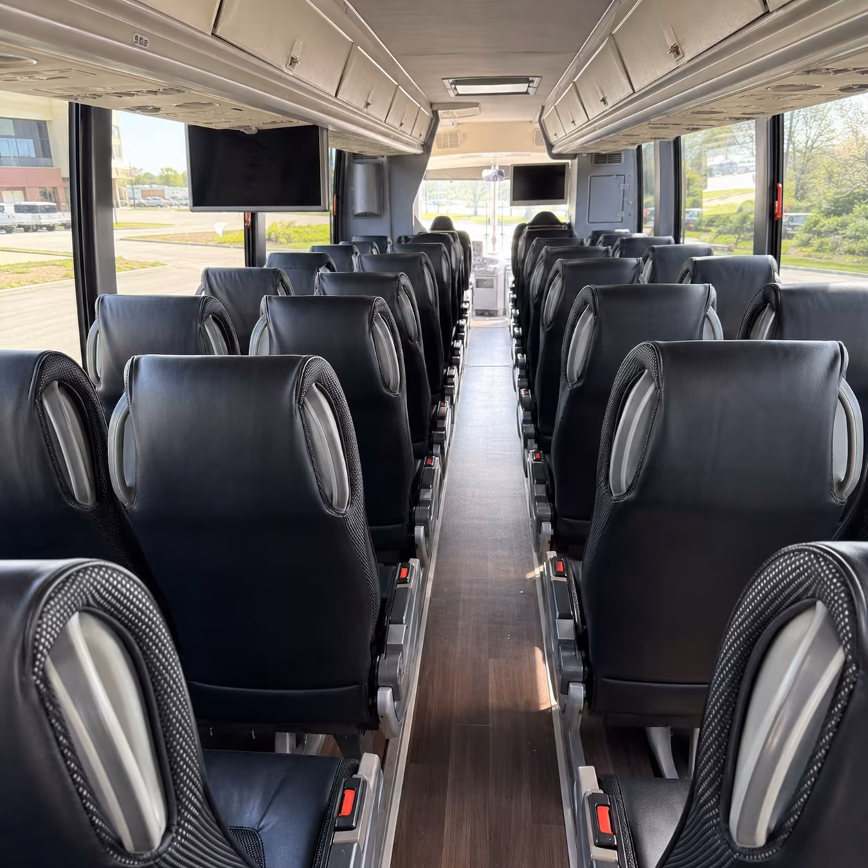 port arthur charter bus rental interior